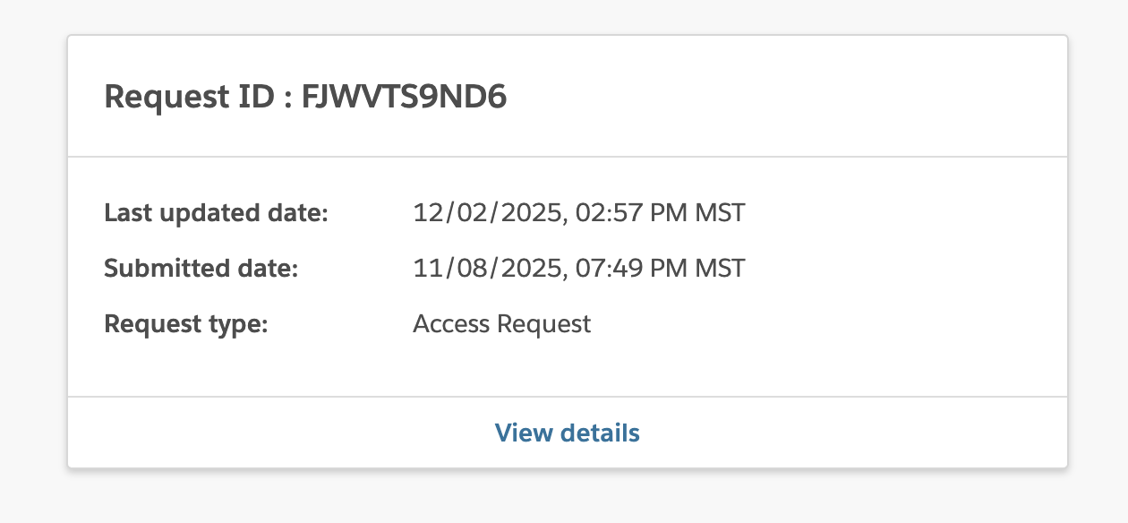A cropped screenshot fragment of the ticket which shows the false date they claim my request began.