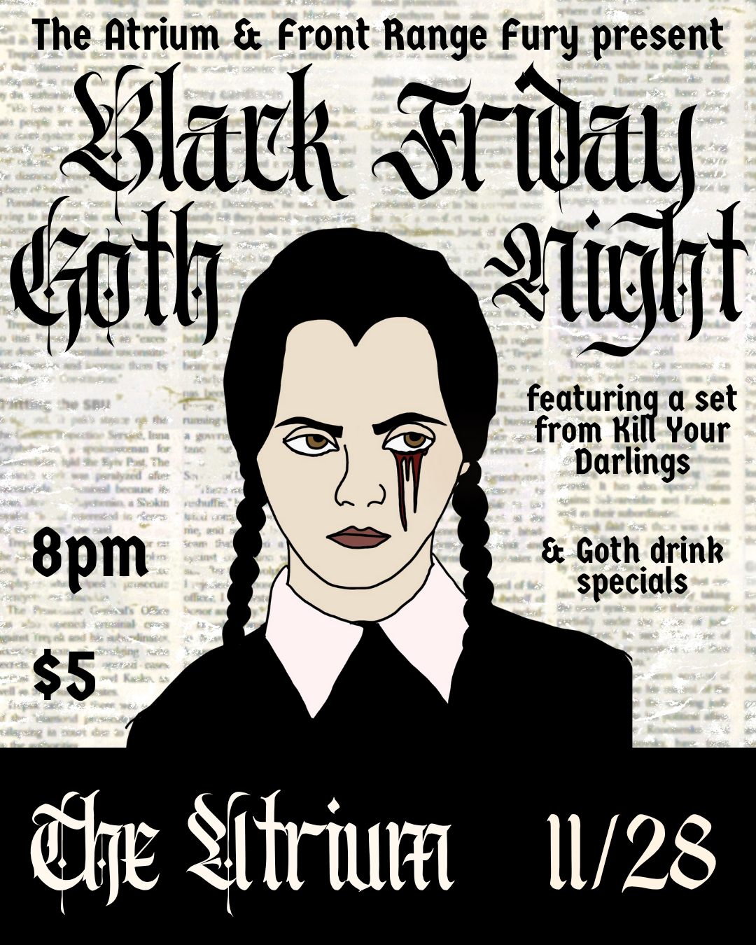 the ad image posted to social media as a notification that live replication was to take place on november 28, 2025.