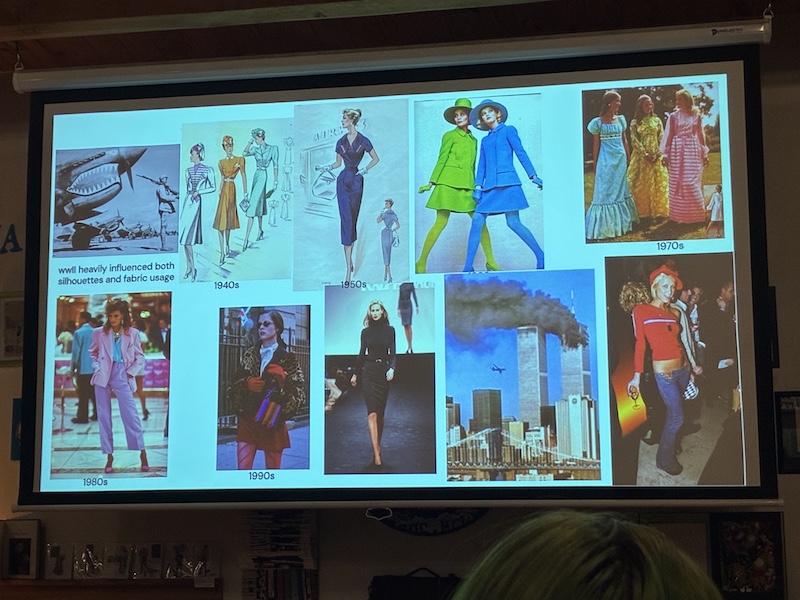 A slide of various feminine figures and illustrations.